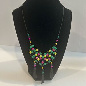 NWOT Joan Rivers Black Necklace